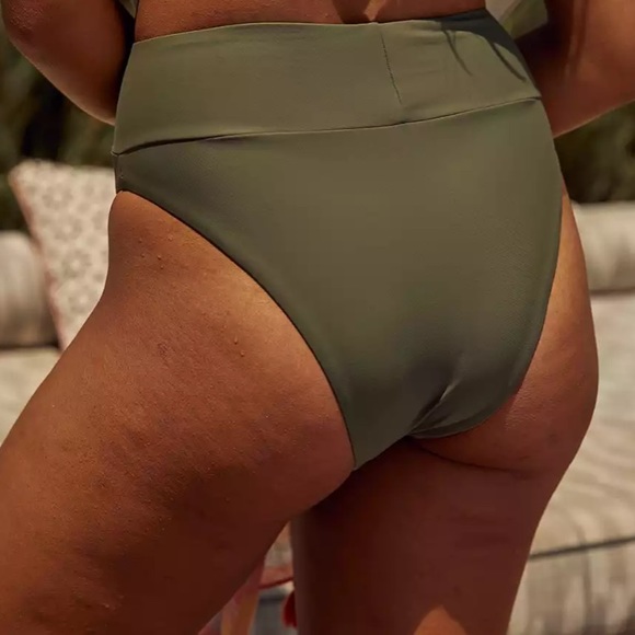 Aerie High Cut Cheeky Bikini Bottom - Picture 4 of 7